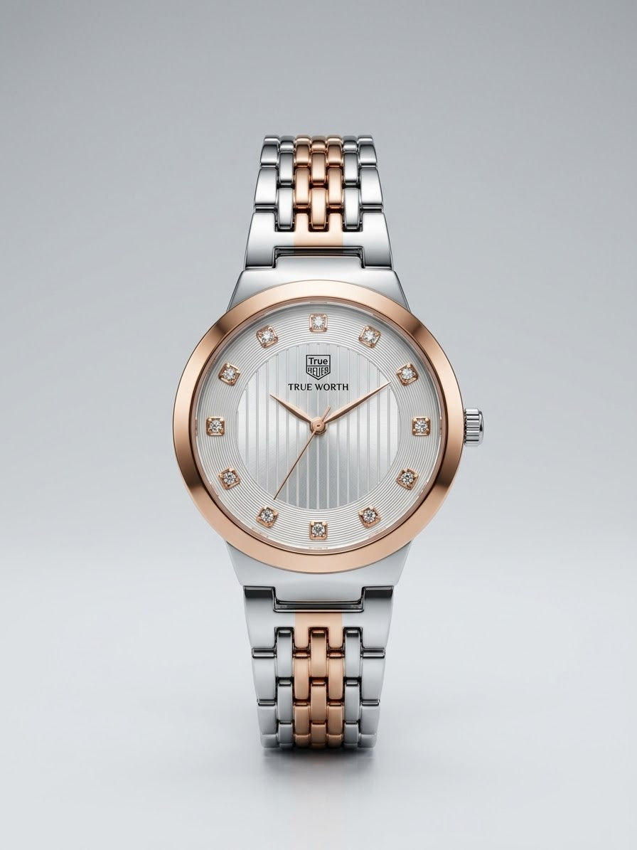 TRUE WORTH - Two Tone (Rose Gold/Silver)
