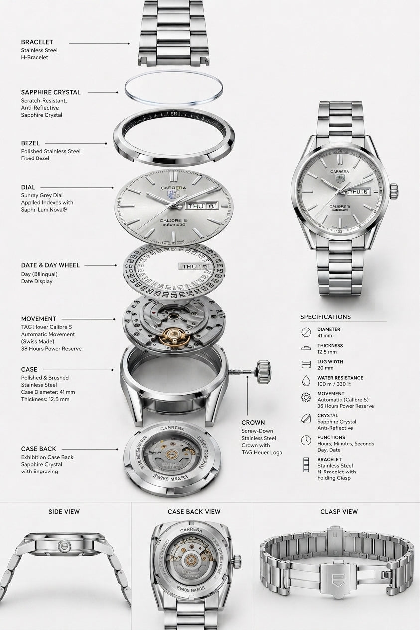 • TAG HEUER – Silver Edition