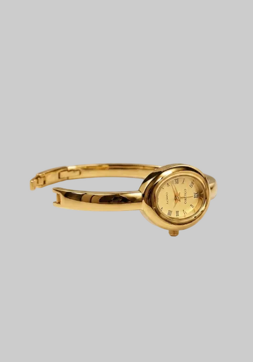 COSMO VINTAGE OVAL BANGLE – Champagne Gold Edition