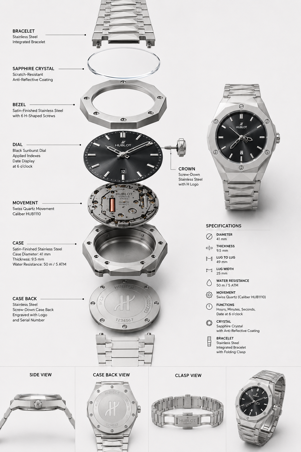 HUBLOT CLASSIC BLACK EDITION