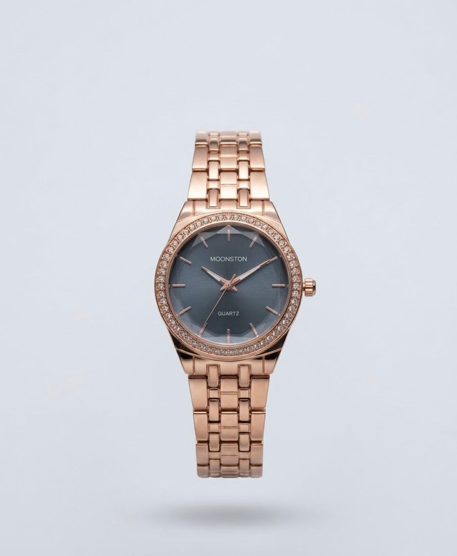 Moonston Rose Gold Grey Dial