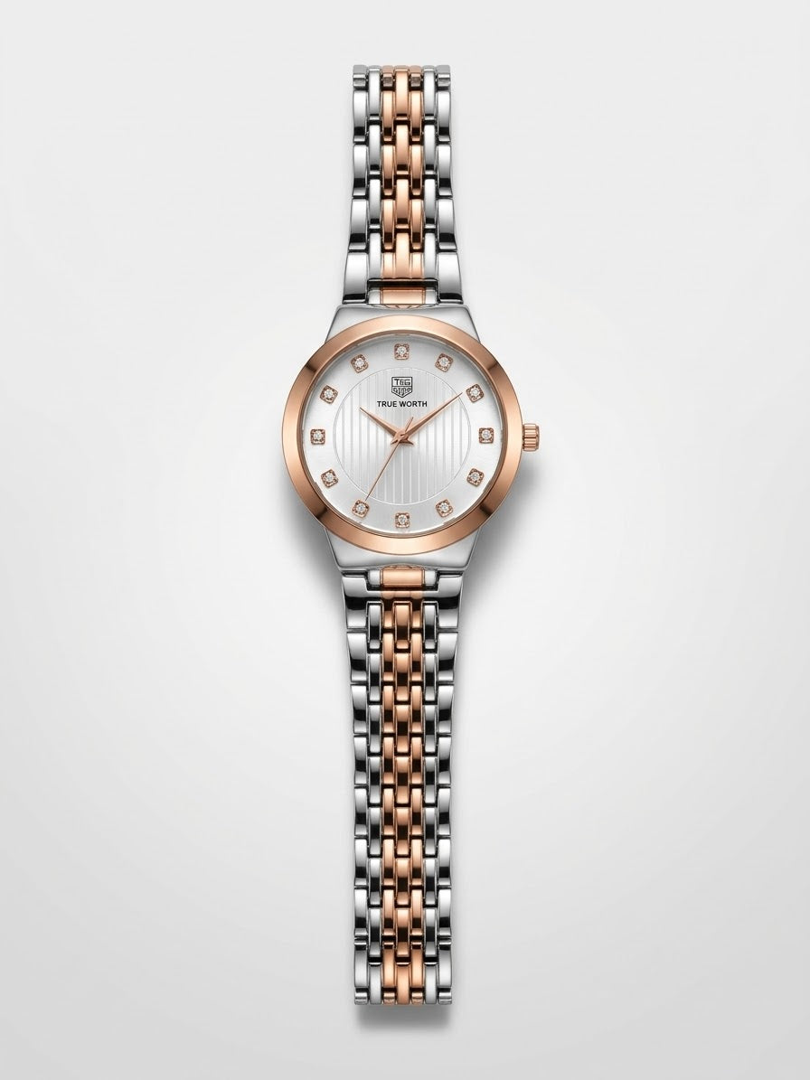 TRUE WORTH - Two Tone (Rose Gold/Silver)