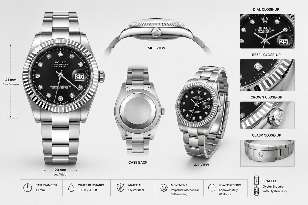 ROLEX OYSTER PREPERTUAL -TWO TONE (Silver/Black)Edition