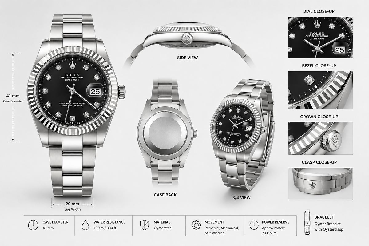 ROLEX OYSTER PREPERTUAL -TWO TONE (Silver/Black)Edition