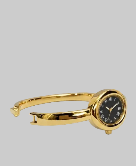 COSMO VINTAGE OVAL BANGLE – Two Tone(Gold/Black)