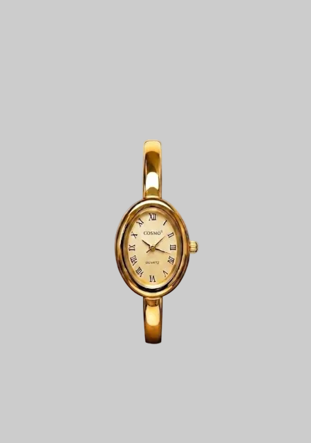 COSMO VINTAGE OVAL BANGLE – Champagne Gold Edition
